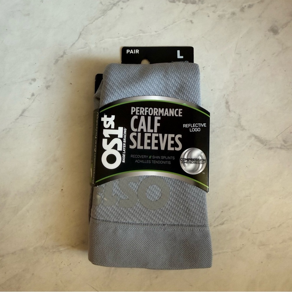 Gray Performance Calf Sleeves